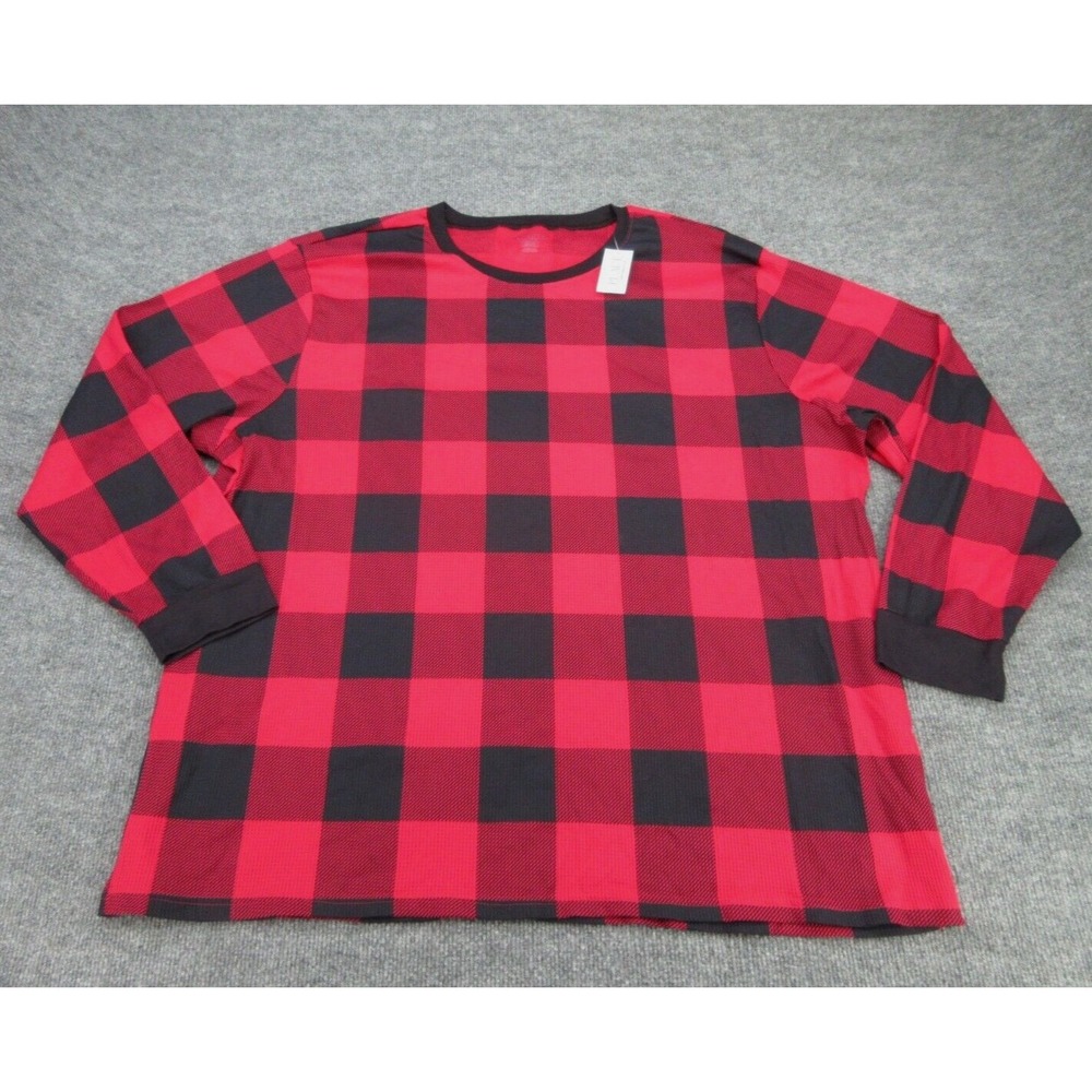The Childrens Place Kids Shirt NWT Regular Red Buffalo Plaid Waffle XXL 16-18